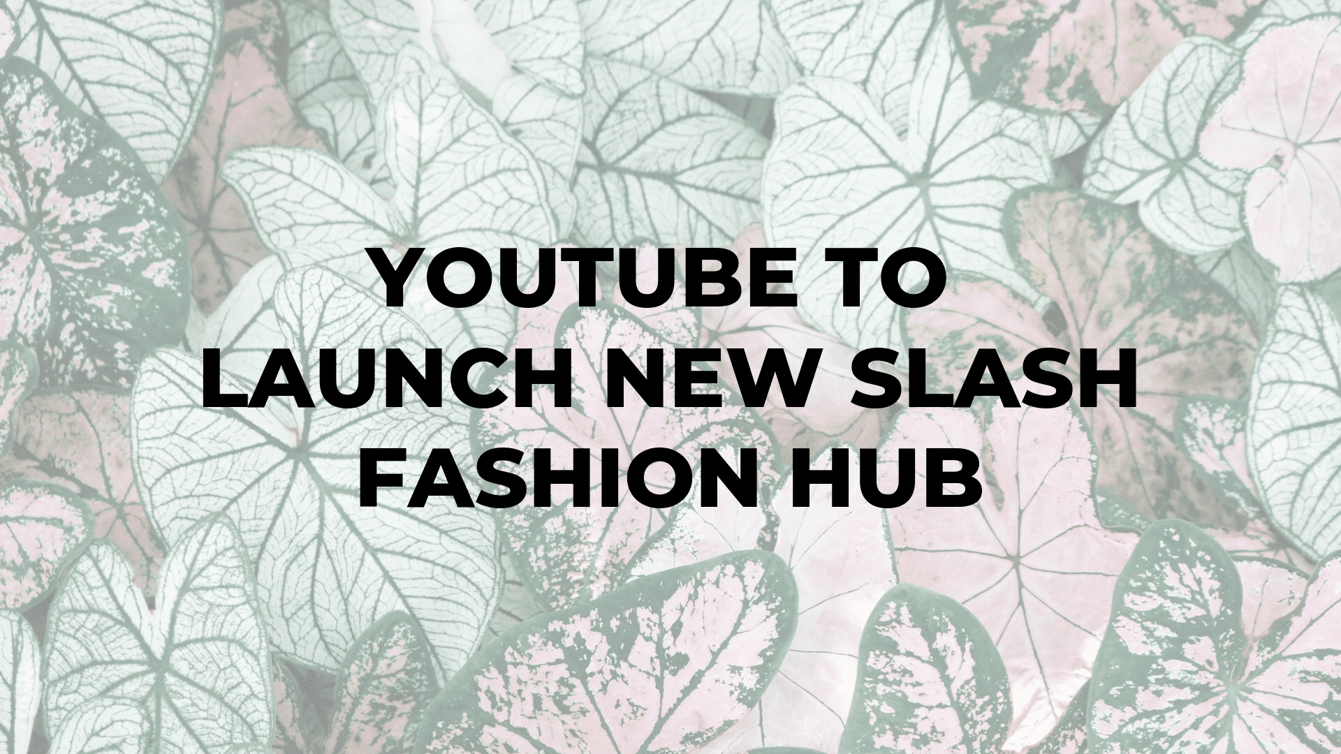 YouTube to Launch New Slash Fashion Hub|YouTube to Launch New Slash Fashion Hub|YouTube to Launch New Slash Fashion Hub|YouTube to Launch New Slash Fashion Hub