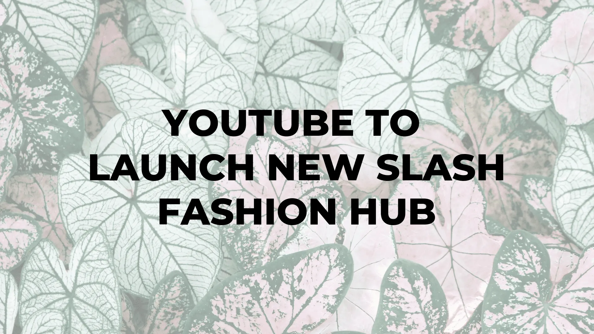 YouTube to Launch New Slash Fashion Hub|YouTube to Launch New Slash Fashion Hub|YouTube to Launch New Slash Fashion Hub|YouTube to Launch New Slash Fashion Hub