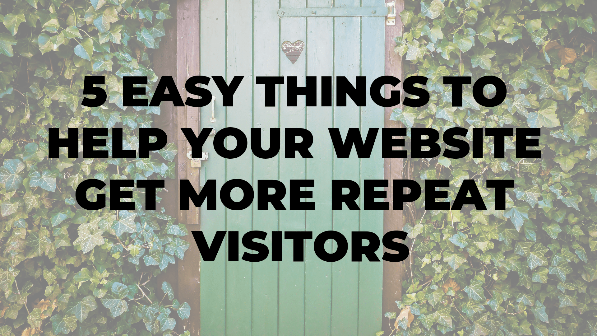 5 Easy Things To Help Your Website Get More Repeat Visitors|5 Easy Things To Help Your Website Get More Repeat Visitors|5 Easy Things To Help Your Website Get More Repeat Visitors