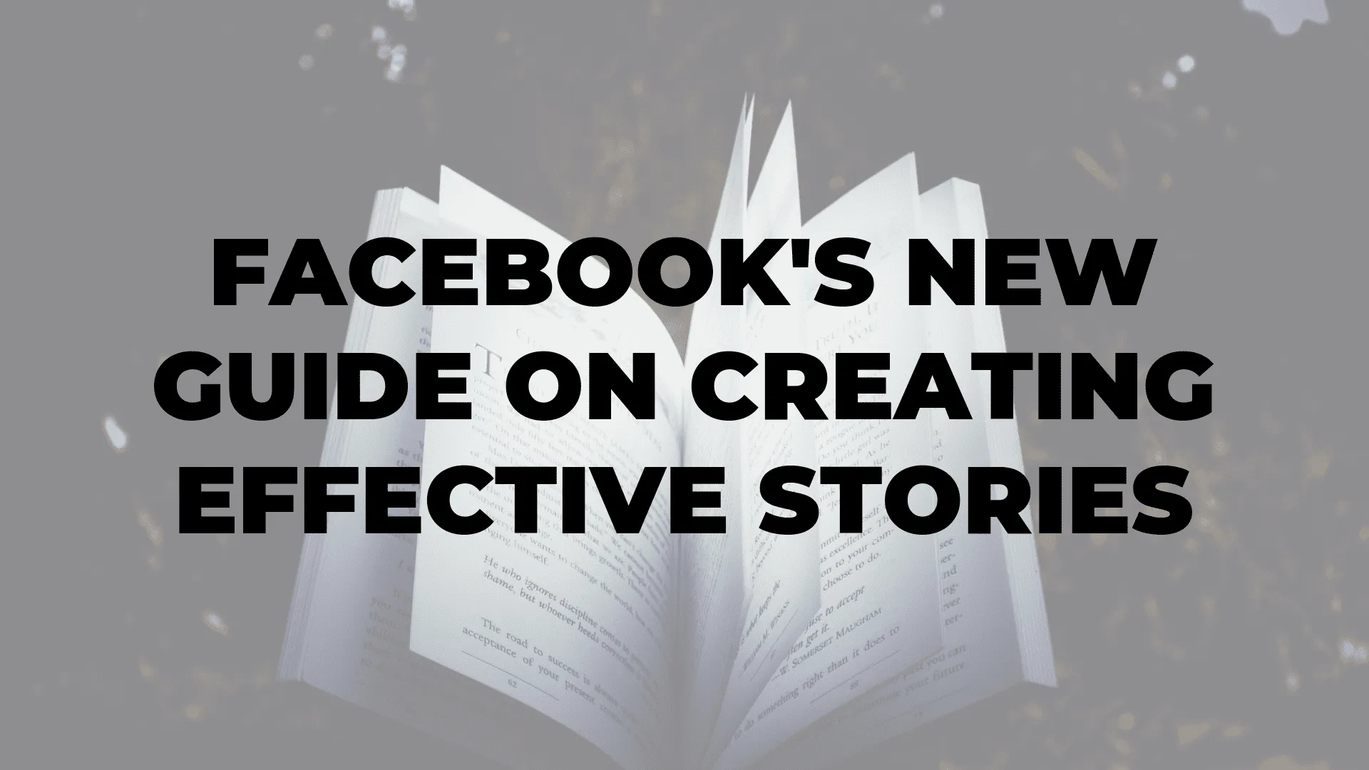 Facebook's New Guide on Creating Effective Stories|Facebook's New Guide on Creating Effective Stories|Facebook's New Guide on Creating Effective Stories