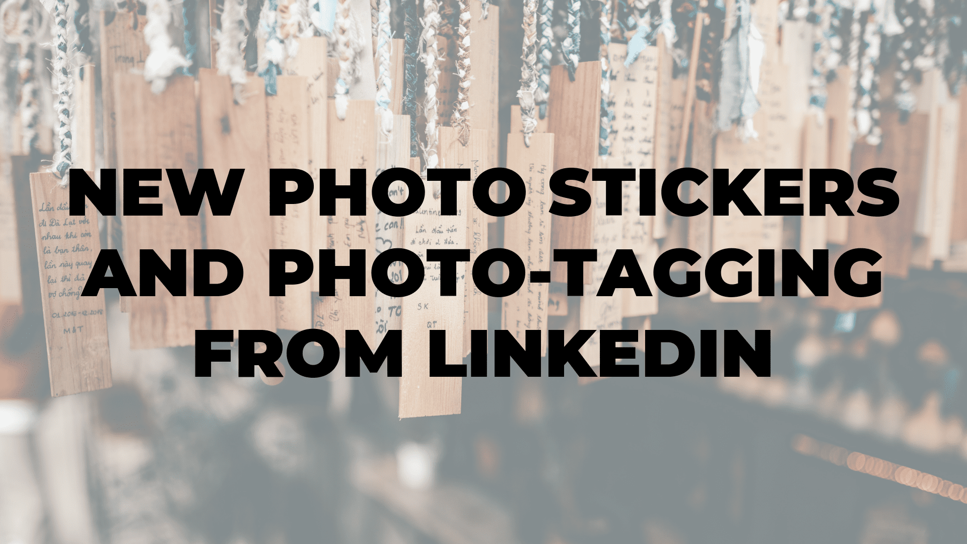 New Photo Stickers and Photo-Tagging from LinkedIn